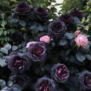 Роза Черная купить по цене от 450р. в интернет-магазине «Посадика» с доставкой почтой в в Махачкале и по всей России – [изображение №1].