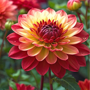 Георгин Оникс Найт купить по цене от 590р. в интернет-магазине «Посадика» с доставкой почтой в в Махачкале и по всей России – [изображение №1].