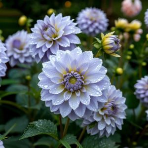 Георгин Акварель купить по цене от 680р. в интернет-магазине «Посадика» с доставкой почтой в в Махачкале и по всей России – [изображение №1].