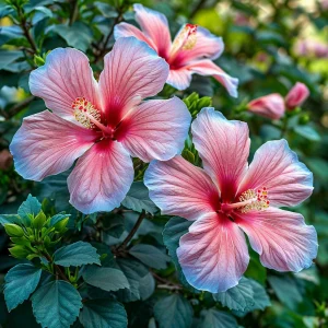 Гибискус садовый Тропикал Сан купить по цене от 293р. в интернет-магазине «Посадика» с доставкой почтой в в Махачкале и по всей России – [изображение №1].